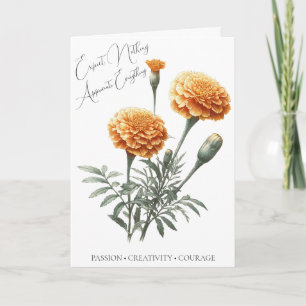 Calêndula Cartão de Aniversário Flor de Nascimento