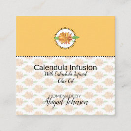 Calendula Flor Silvestre Etiqueta de Presente Case