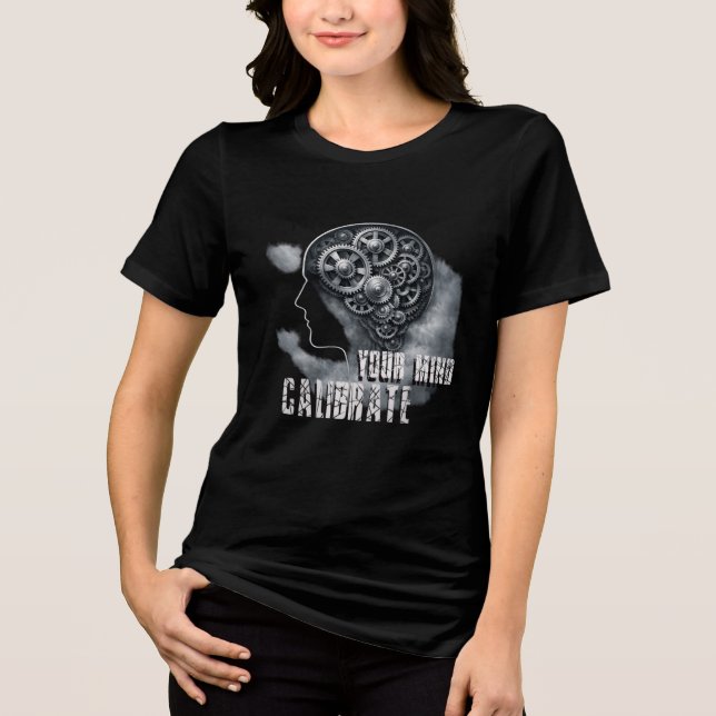 CalibrateMind Moletom Camisa Tri-Blend (Frente)