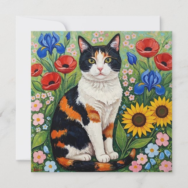 Calico Cat e Folk Art Sunflower (Frente)