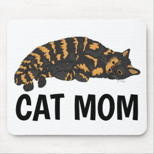 Calico Cat Mamãe Mousepads