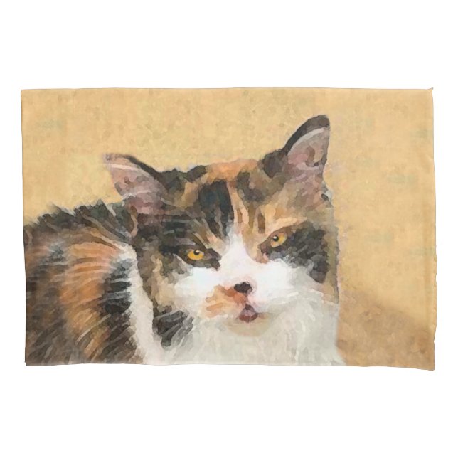 Calico Cat Painting - Gato Original Bonito (Frente)