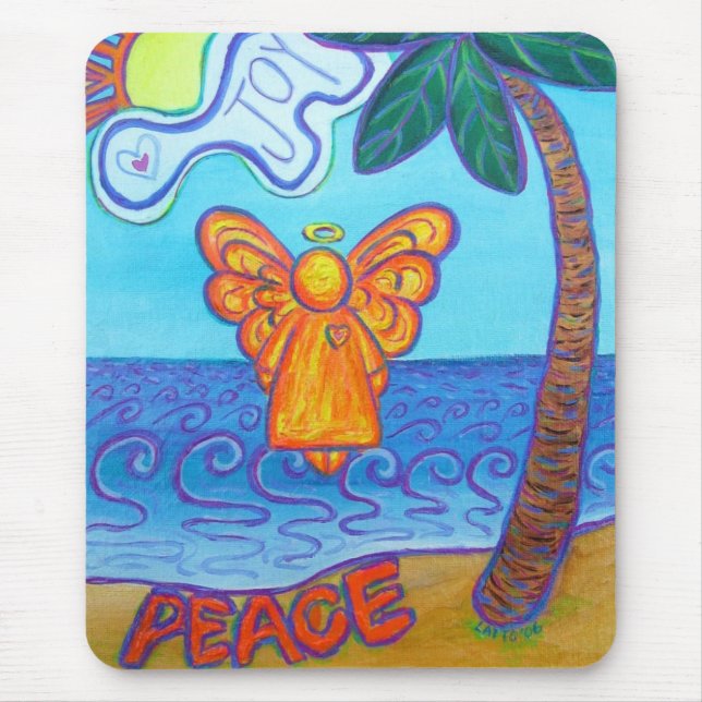 California Beach Angel Mousepad (Frente)