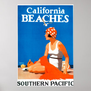 California Beaches Promotional Poster