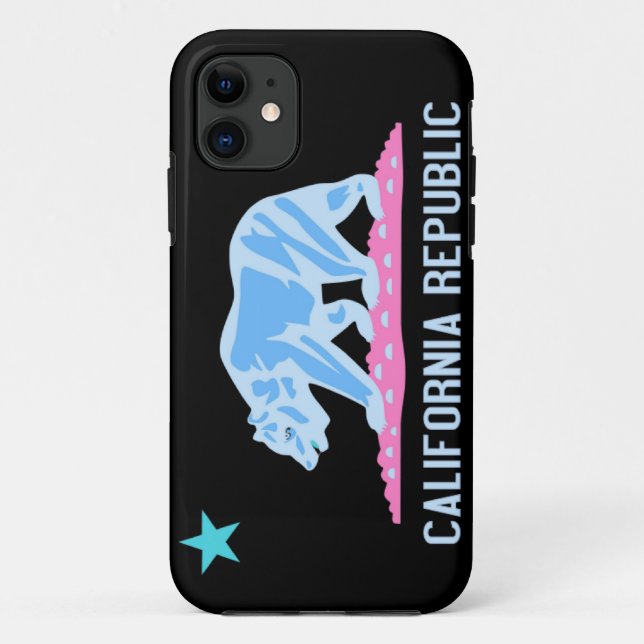 California Bear Flag Republic - capas de iphone (Verso)