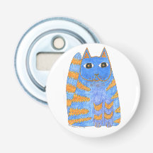 California Dreamin' blue/gold cat