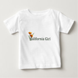 California Girl Poppies 2 Criança LS T-shirt