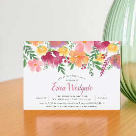 California Poppy | Convite para chás de fraldas