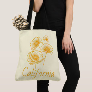 California Poppy Crossbody, Tote Bag