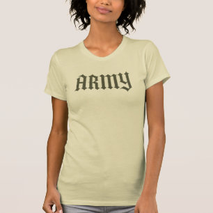 Caligrafia ARMY com T-Shirt Militar Gravado