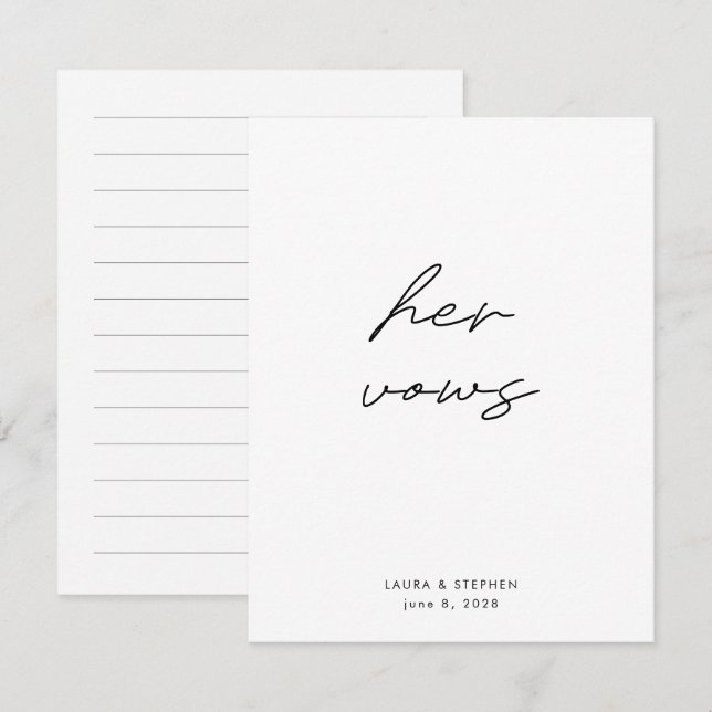 Caligrafia Branca Negra Moderna Casando Seus Velho (Frente/Verso)