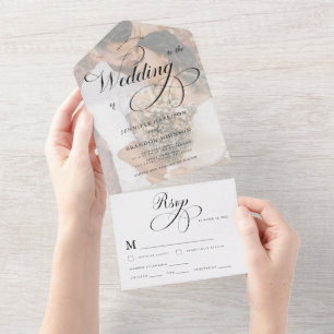 Caligrafia Clássica e Casamento Elegante de Foto C