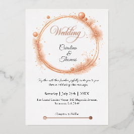 Caligrafia de Casamento com Faíscas Elegante