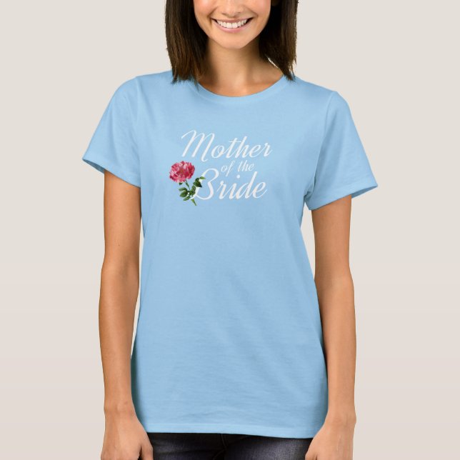 Caligrafia de Casamento da Mãe da Noiva | Camiseta (Frente)