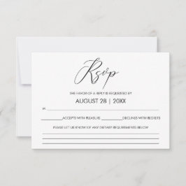Caligrafia de Letra Manual para Casamento RSVP
