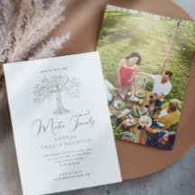 Caligrafia de Reunião da Família de Árvores de Aqu