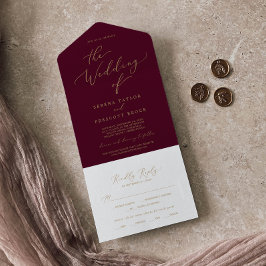 Caligrafia Dourada Delicada | Casamento de Borgonh