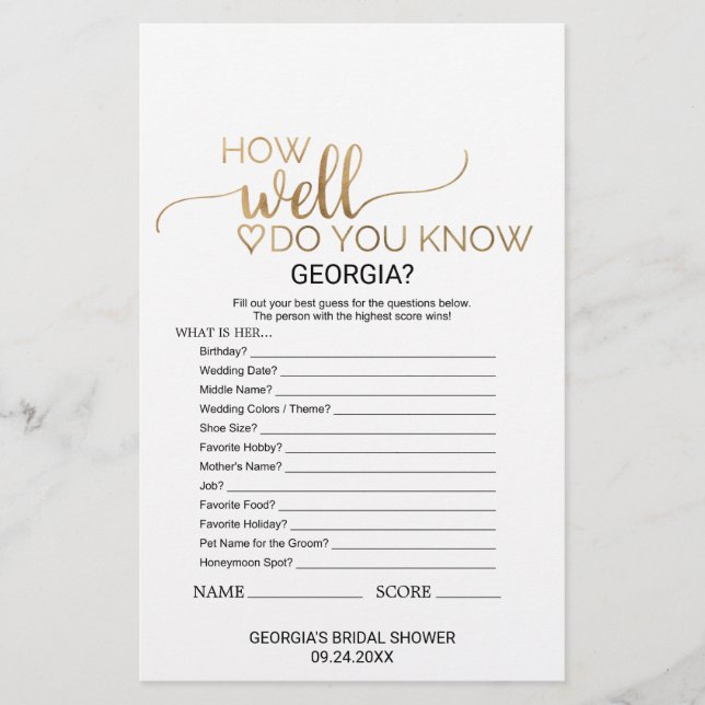 Caligrafia Dourada simples O que há em seu jogo de (Frente)