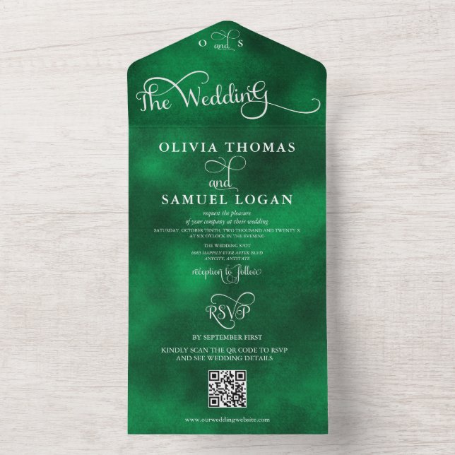 Caligrafia Elegante Casamento Moderno (Interno)
