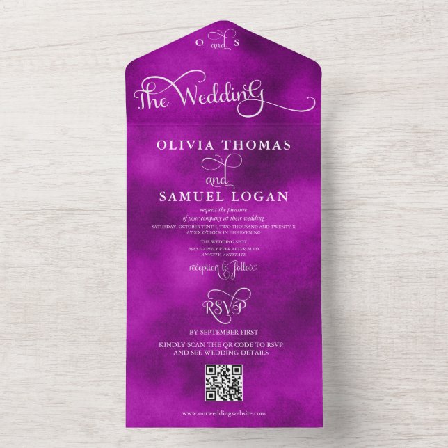 Caligrafia Elegante Casamento Moderno (Interno)