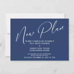 Caligrafia Elegante Novo Plano Anúncio da Marinha