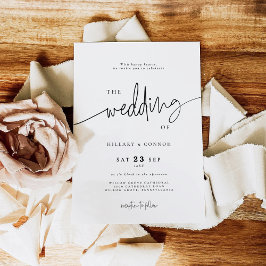 Caligrafia Elegante | O casamento do convite