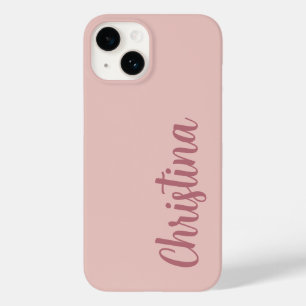 Caligrafia Elegante Rosa Dourado Simples Nome