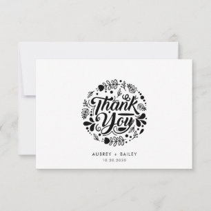 Caligrafia Personalizada Agradecimento Casamento