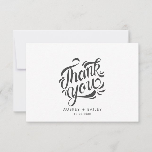 Caligrafia Personalizada Agradecimento Casamento O (Frente)