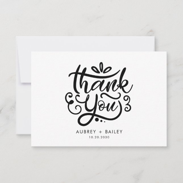 Caligrafia Personalizada Agradecimento Casamento O (Frente)