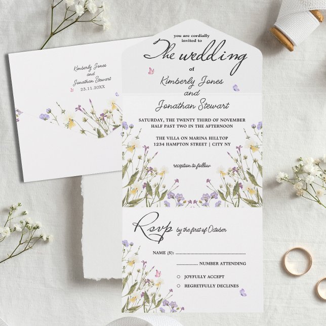 Caligrafia romântica Casamento RSVP (Criador carregado)
