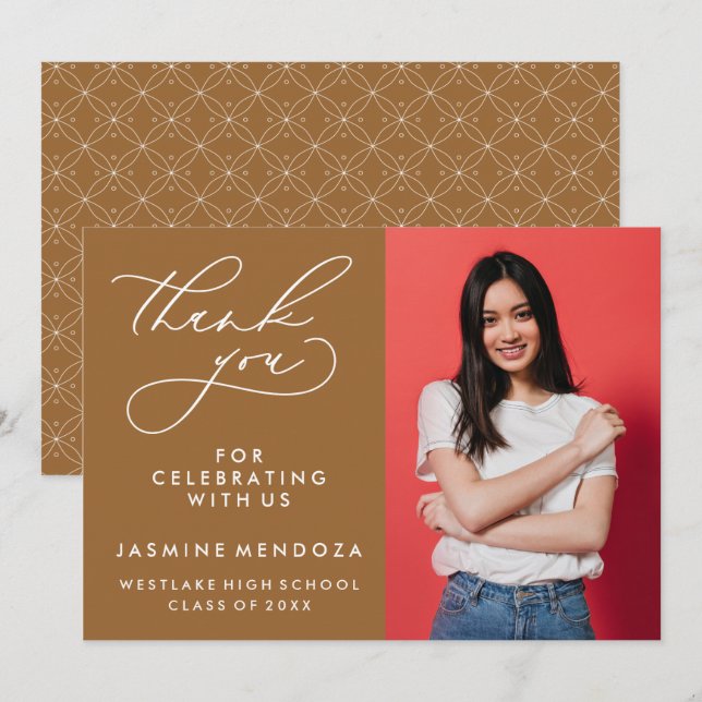 CALIGRAFIA SIMPES E CAPRICHOSA DE AGRADECIMENTO DE (Frente/Verso)