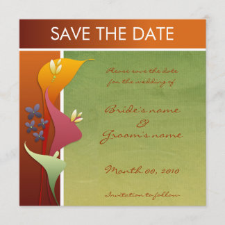 Calla Lily Cartões salve a data