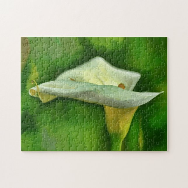Calla Lily Flower Art Quebra-cabeça (Horizontal)