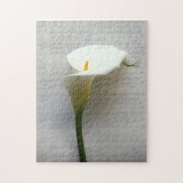 calla lily na quebra-cabeça de escrita antiga