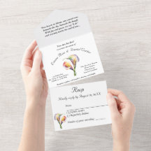 Calla Lily Soft Aquarela Elegante