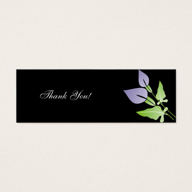 Calla Lily Wedding Obrigado Cartões (Frente)
