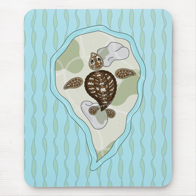 Callie o mousepad de tartaruga marinha (Frente)