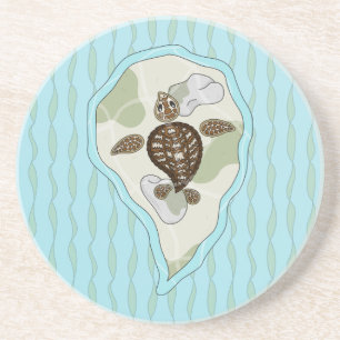 Callie, Porta copos de Sandstone da Tartaruga Mar