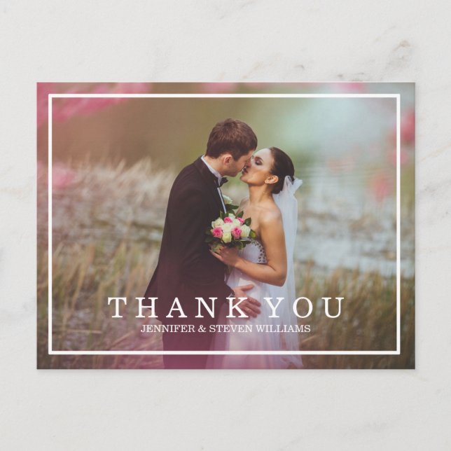 CALLIGRAPHY SCRIPT WEDDING OBRIGADO COM OS CARTÕES (Frente)
