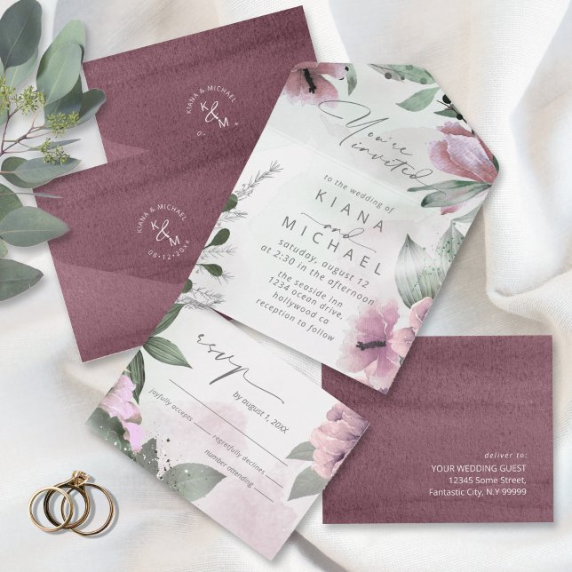 Calliografia Floral Mauve ID771 (Criador carregado)