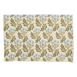  Calm and Natural: Blue Flower Seamless Pattern