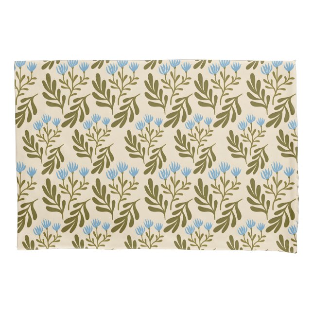  Calm and Natural: Blue Flower Seamless Pattern (Frente-Esquerda)