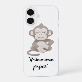 Calm Confidence Monkey – Minimal Phone Case