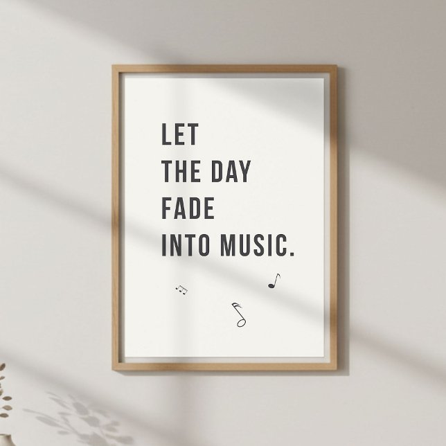 Calm Evening Decor. Minimal Bedroom Poster (Criador carregado)