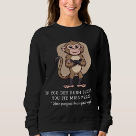 Calm Mind Monkey – Honest Life Quote T-Shirt