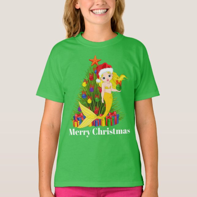 Calma de Natal bonita adiciona t-shirt de mensagem (Frente)