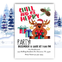 Calma E Seja Feliz Convite de festas De Natal