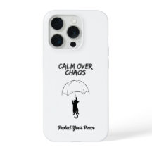 Calmaria Sobre Caos – Capa de iPhone de Gato com C