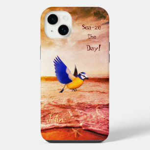 Calming Beach Scene Bird Sea